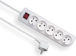 Elgotech Power Strip 5 Sockets with 5m Cable