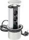 Gtv Power Strip 3 Positions with Cable 1.8m Silver