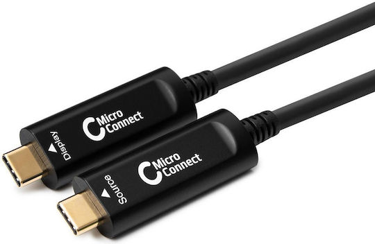 Microconnect Cablu USB 3.2 USB-C Masculin - USB-C Negru 20m USB3.1CC20OP