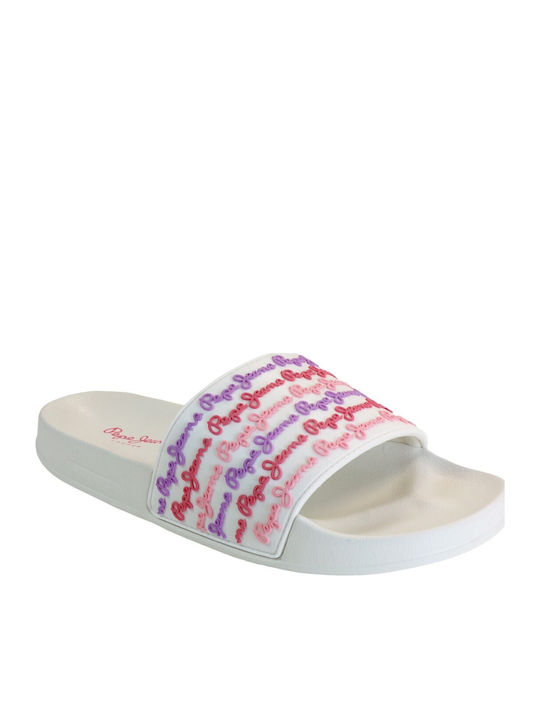Pepe Jeans Women's Slides White
