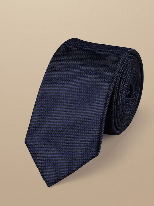 Charles Tyrwhitt Ανδρική Γραβάτα Μεταξωτή σε Μπλε Χρώμα