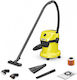 Karcher WD 3 V-15/4/20 Car Staubsauger Flüssigkeiten / Feststoffe 1000W mit Kunststoff Behälter 15Es
