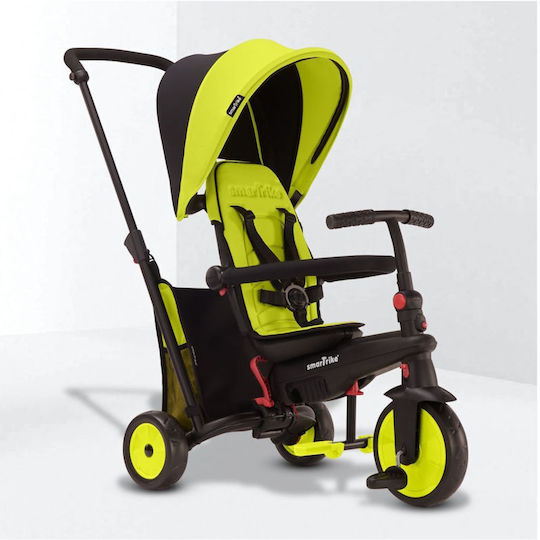 Smart Trike Tricicletă pentru copii STR3 Pliabil, Transformabil cu Mâner Parental & Cort pentru 9+ luni Verde