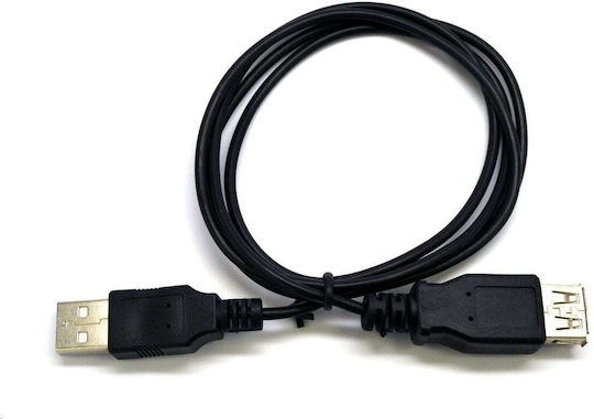 C-TECH USB 2.0 Cable USB-C male - USB-A Black 3m (CB-USB2AA-3-B)