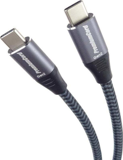 PremiumCord Regular USB 2.0 Cablu USB-C bărbătesc - USB-C 60W Negru 0.5m (ku31cr05)