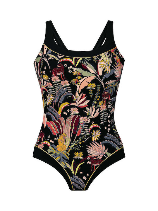 Anita 6460 M2 Stockholm One-Piece Swimsuit with Underwire Cup C Patterned