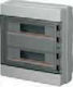 Elettrocanali Wall mounted Waterproof 18-Elements Fuse Box with 2 Rows