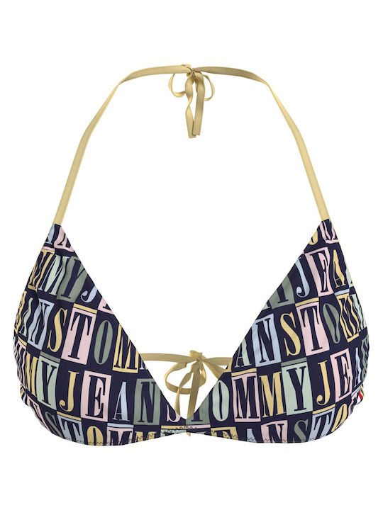 Tommy Hilfiger Triangle Bikini Top Multicolour