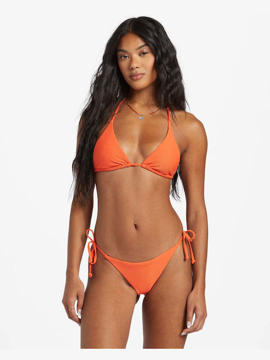 Billabong Padded Triangle Bikini Top Tanlines Coral Craze