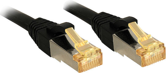 Lindy S/FTP Cat.7 (10Gbps) Καλώδιο Δικτύου Ethernet 1m Μαύρο