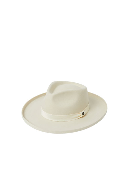 Brixton Felted Women's Fedora Hat White