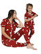 Sexen Kids' Pajamas Summer Cotton Burgundy