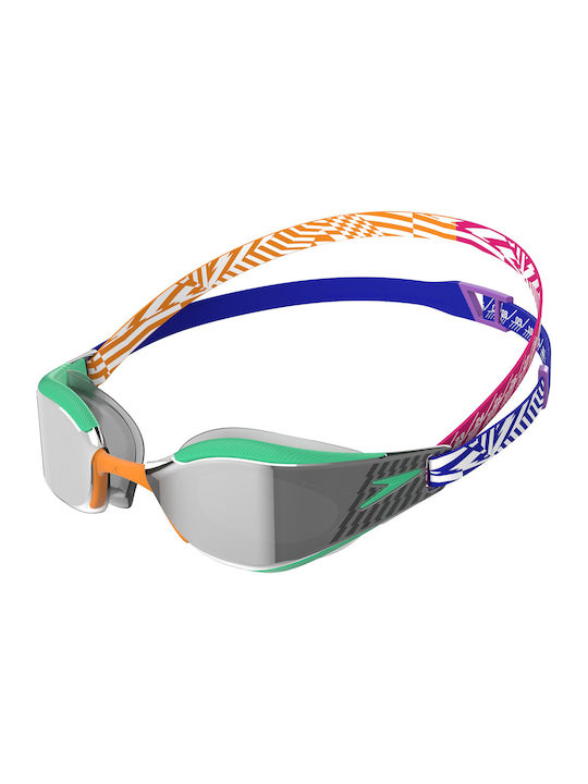 Speedo Fastskin Hyper Elite Swimming Goggles Adults Multicolored