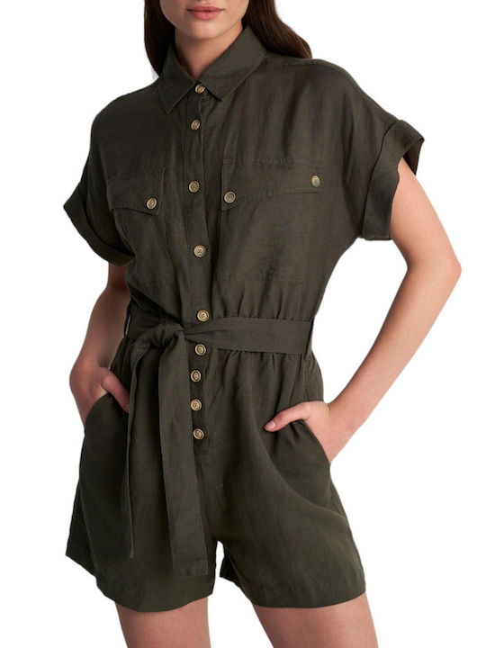 Attrattivo Damen Jumpsuit KHAKI