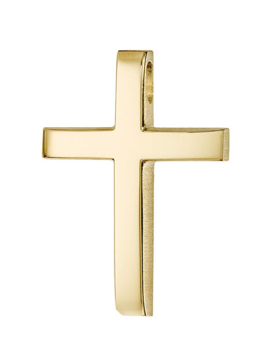 Triantos Gold Kreuz 14K mit Kette