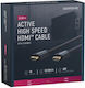 Clicktronic HDMI 2.0 Premium High Speed 4K 60Hz HDR Cable HDMI male - HDMI male 20m Μαύρο