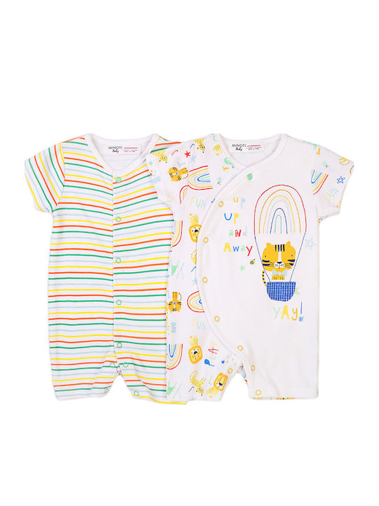 Minoti Set Babystrampler Kurzärmelig White 2Stück