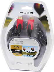 Blow HDMI мъжки - HDMI мъжки 5м Червен (92-057) Blow HDMI мъжки - HDMI мъжки 5м Червен (92-057)