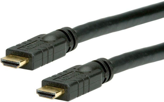 Value HDMI 2.0 Premium High Speed 4K 60Hz HDR Cable HDMI male - HDMI male 10m Μαύρο