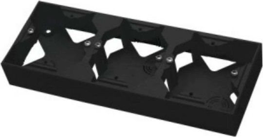 Ospel Cutie electrică IP20 în culoarea Negru