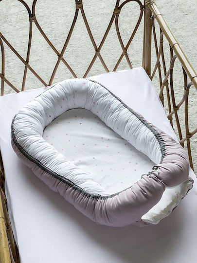 Nima Baby Nestkissen Pink 48x80cm