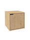 Composite Wandregal Wohnzimmer aus Spanplatte Beige 35x35x35cm