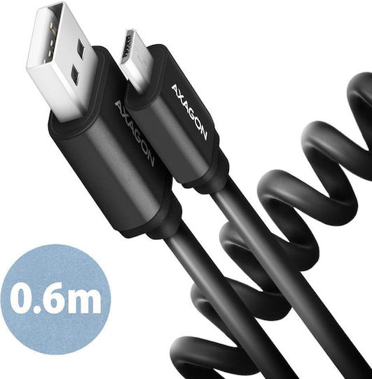 Axagon 0.6m Regular USB 2.0 to micro USB Cable (BUMM-AM10TB)