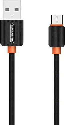 Somostel Regular USB 2.0 to micro USB Cable Μαύρο 1m (28260) 1τμχ