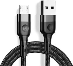 Jellico Regular USB 2.0 σε micro USB 1.2m Μαύρο