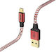 HAMA Geflochten USB 2.0 auf Micro-USB-Kabel Rot 1.5m (00178288) 1Stück