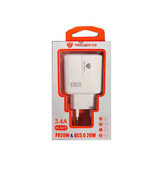 Technovo TN-C017 Αντάπτορας 20W Technovo TN-C017 Αντάπτορας 20W