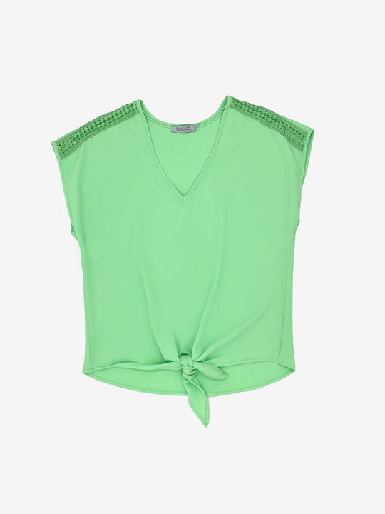 Batida Bluza de Damă Verde