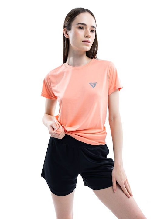 Venimo Damen Sportlich T-shirt Coral