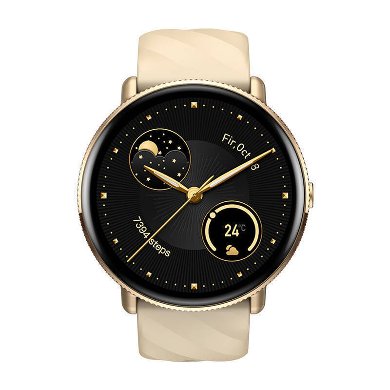 Zeblaze GTR 3 Pro Stainless Steel 45mm Smartwatch με Παλμογράφο (Χρυσό)