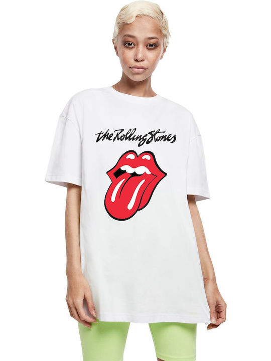 Rock Avenue Θεματική Μπλούζα με Στάμπα Rolling Stones Λευκή