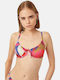 Minerva Underwire Triangle Bikini Top with Adjustable Straps Multicolour