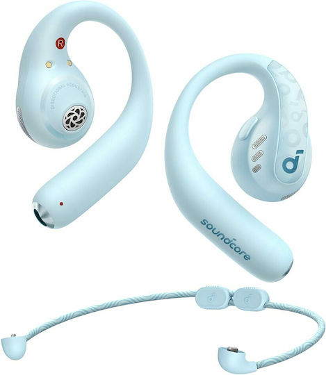 Anker AeroFit Pro Ohrstöpsel Bluetooth-Freisprecheinrichtung Kopfhörer mit Schweißresistenz und Ladeetui Blau