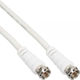 InLine Καλώδιο Κεραίας Coax female - Coax female Λευκό 0.5m (69350) 1τμχ