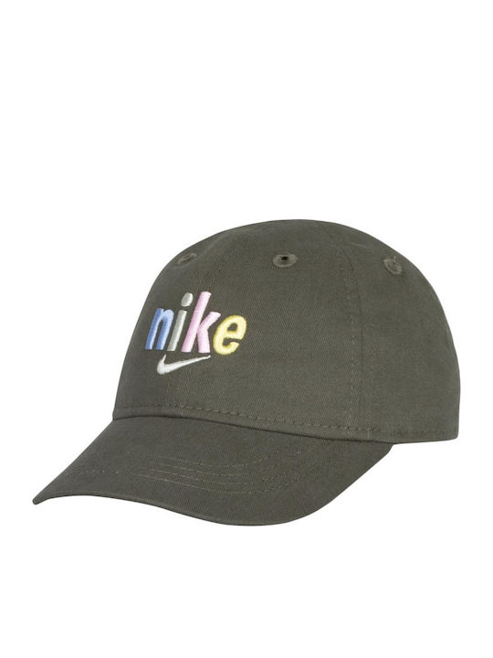 Nike Παιδικό Καπέλο Jockey Multi Logo Curvebrim Γκρι