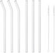 Straws Glass with Brush 6pcs