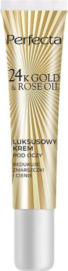 Perfecta 24k Gold & Rose Oil Luxurious Anti-wrinkle Eye Cream 15ml