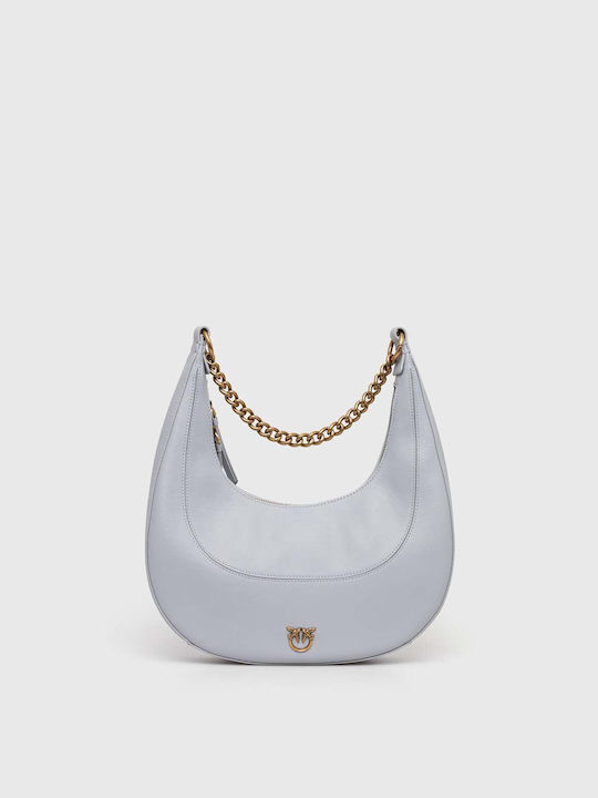 Pinko Leather Handbag Grey Color 101526.a0qo