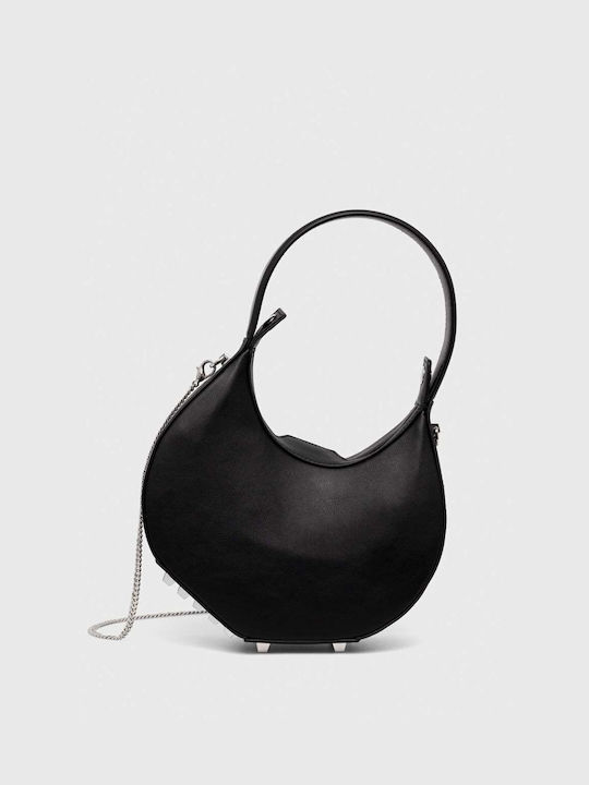 Patrizia Pepe Leather Handbag Color Black 2b0074.l086