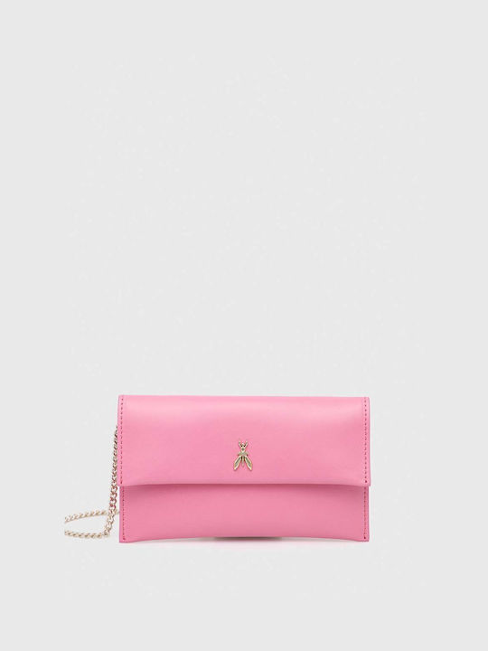 Patrizia Pepe Leather Clutch Bag Pink 2b0050.l011