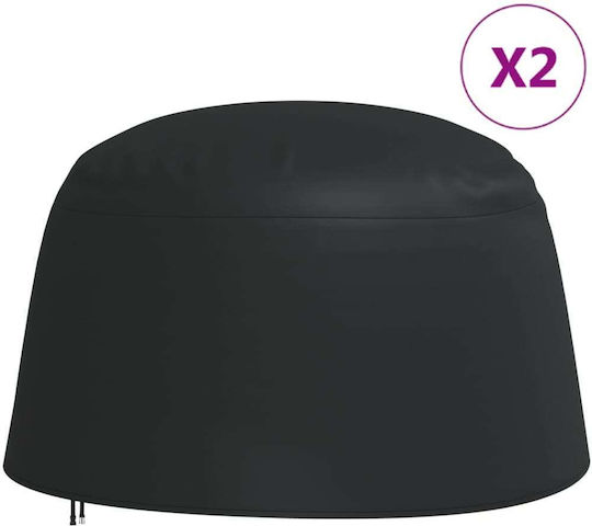 Hanging Armchair Covers 2 Pieces Black Ø190x115cm Oxford Fabric Black 190 X 115 Cm