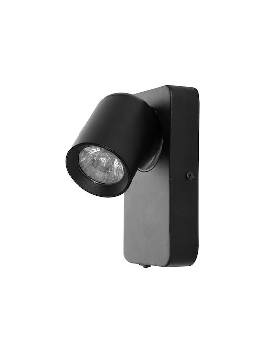 Orno Single Spot with Socket GU10 in Black Color