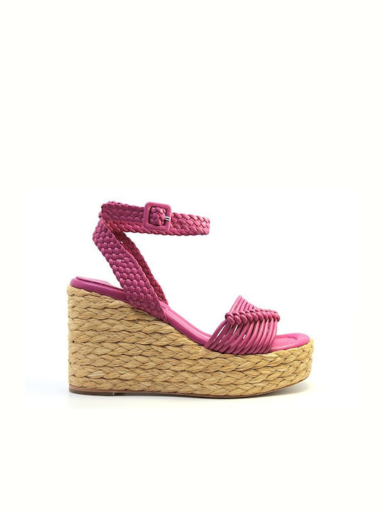 Platforme de piele Paloma Barcelo 282340 Masie roz