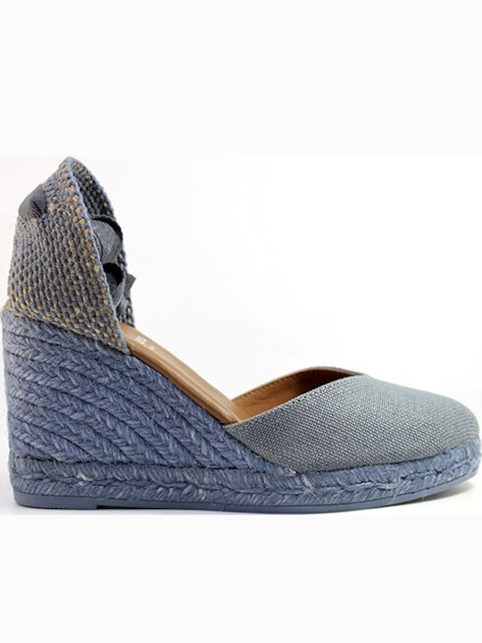 Кожени обувки на платформа Viguera Valenciana Denim