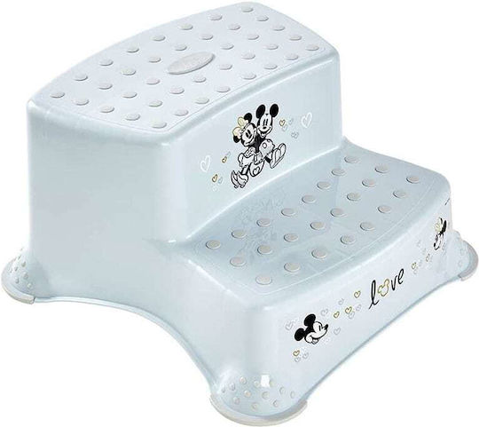 Disney Doppelter Kinder Tritthocker Bad Mickey Mouse Cloudy Blau
