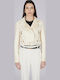 Ab38356 Artigli Chiodo Ecopelle Borchie Women's Ivory Jacket